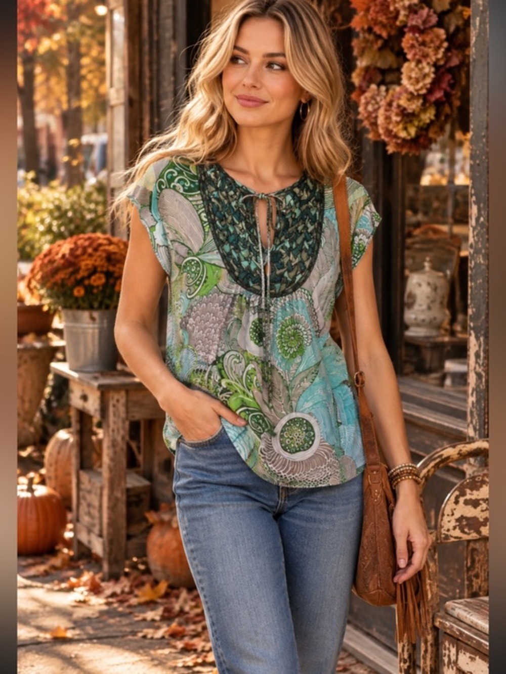 Missoni Embroidered blue floral blouse Top